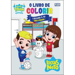 O Livro de Colorir Luccas e Gi nas férias